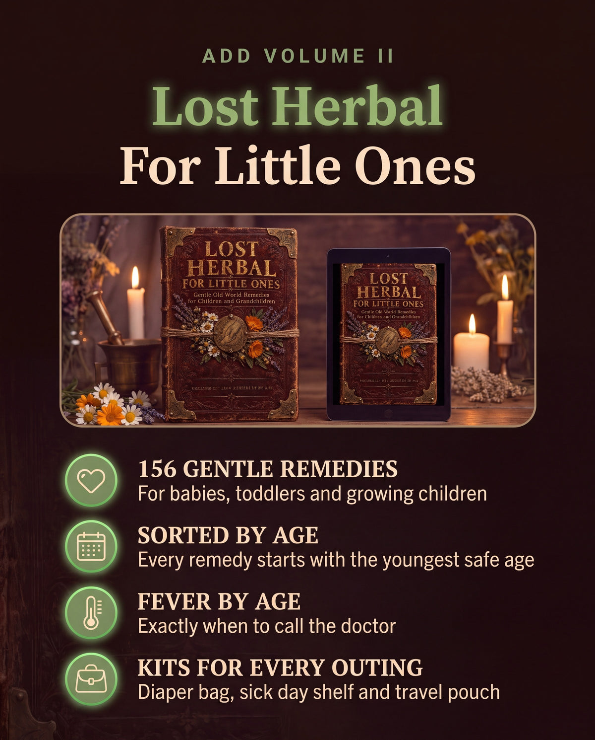Add Volume II, Lost Herbal For Little Ones: 156 gentle remedies for children, sorted by age