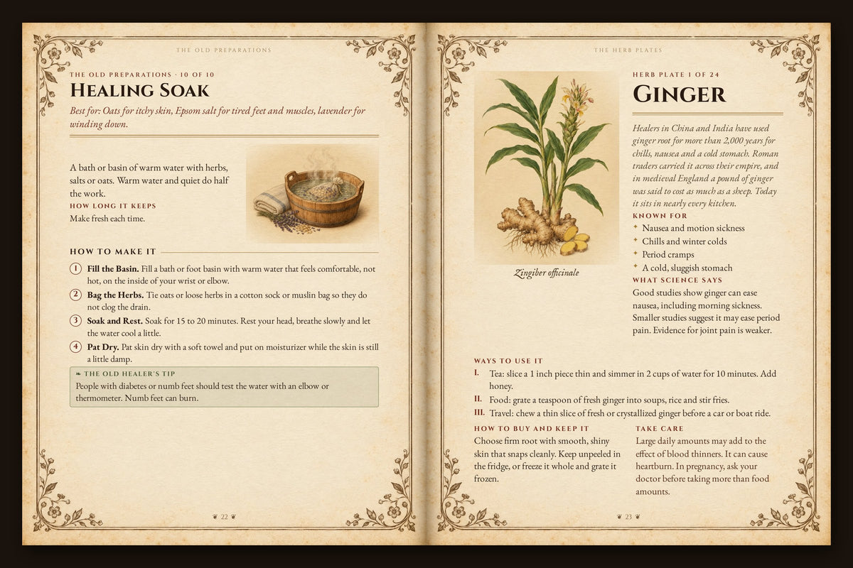The remedy kitchen · Pages 22 and 23